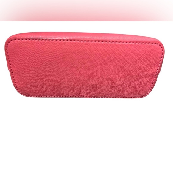 Tory Burch Robinson Emerson Leather Make Up Travel T Logo Cosmetic Zip Case - Picture 5 of 8